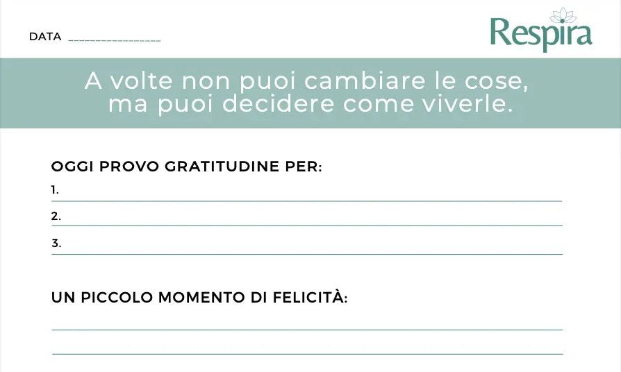 Diario della Gratitudine Respira Respira